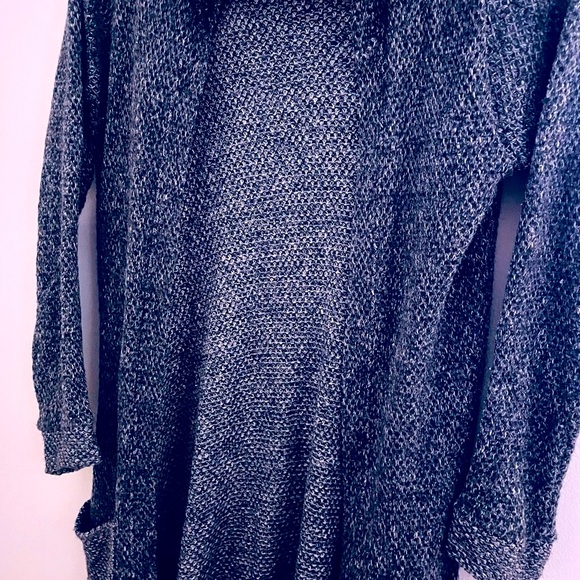 Cozy Knit Women's Open Knit Cardigan Sweater - Charcoal LIKE NEW - Picture 7 of 12